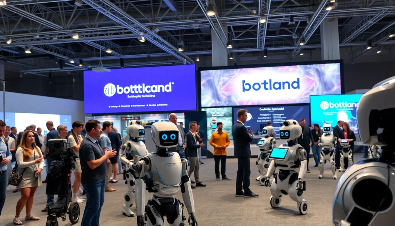 Botland präsentiert innovative Roboter und Technologien auf einer modernen Ausstellung.