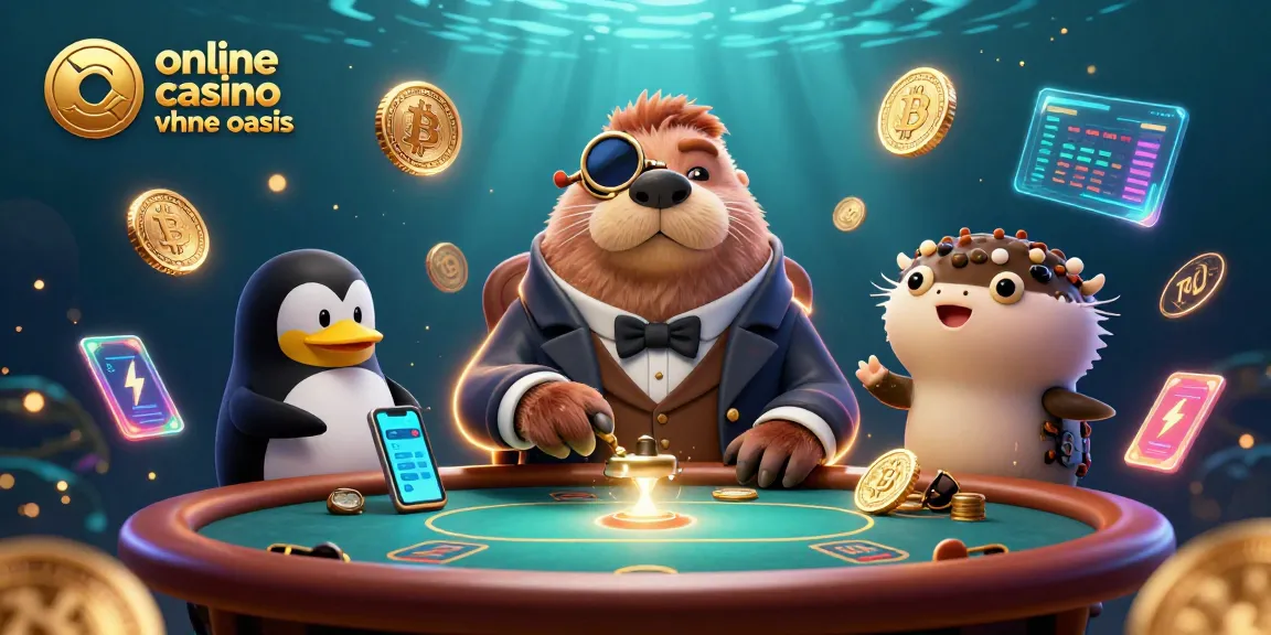 Experience thrilling gameplay in an online casino ohne oasis, featuring a walrus in a Victorian outfit at a poker table.