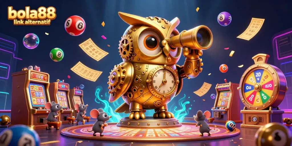 Experience thrilling bets with bola88 link alternatif featuring a detailed casino scene.