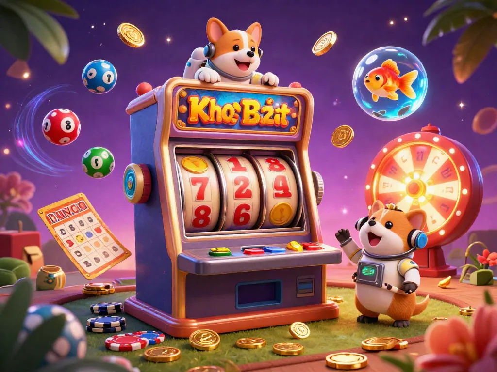 Experience the excitement of Kho Báu Aztec with vibrant slots, engaging characters, and lively casino elements.