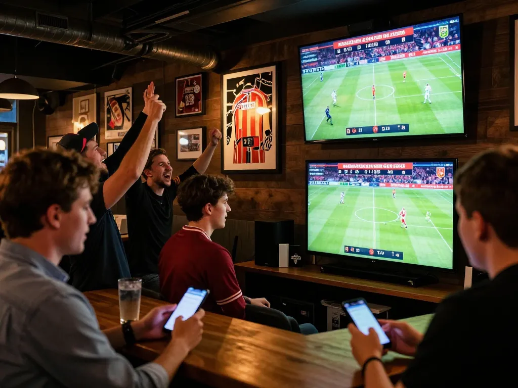 Engaging betting experience at nhà cái go8 during a live Bundesliga match with fans cheering.